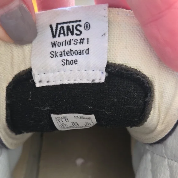 Vans High-Top Sneakers in Gray and White - Picture 2 of 3